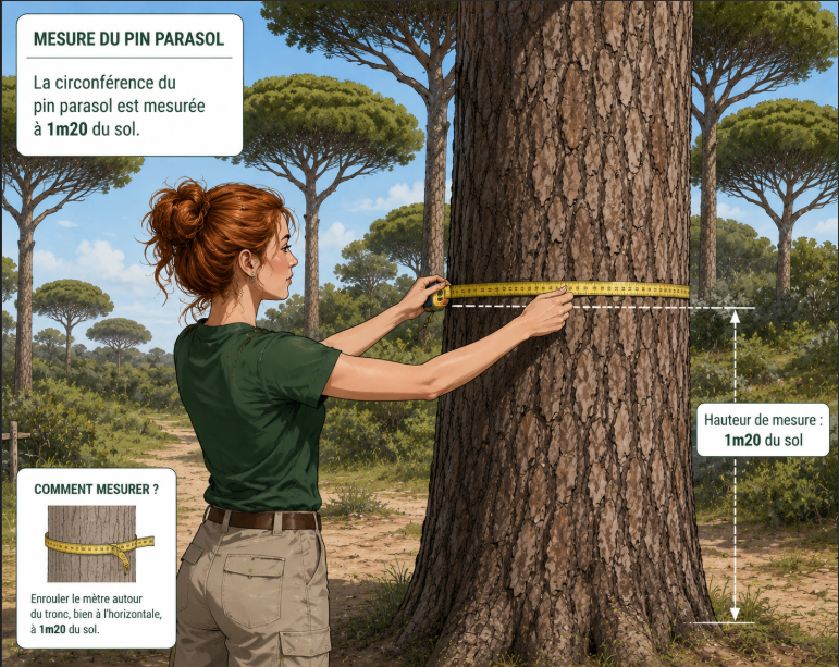 Tutoriel Tropicana Mesurer la circonférence d'un pin Tutoriel Tropicana Mesurer la circonférence d'un pin